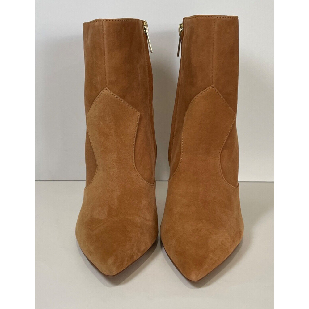Vince Camuto Women's Azentela Ankle Booties Size 8.5 Brown Suede Golden Walnut - Picture 3 of 16